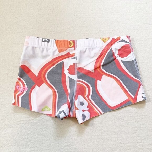 Roxy athletix patterned printed biker bike booty shorts - Size Medium - Picture 4 of 7